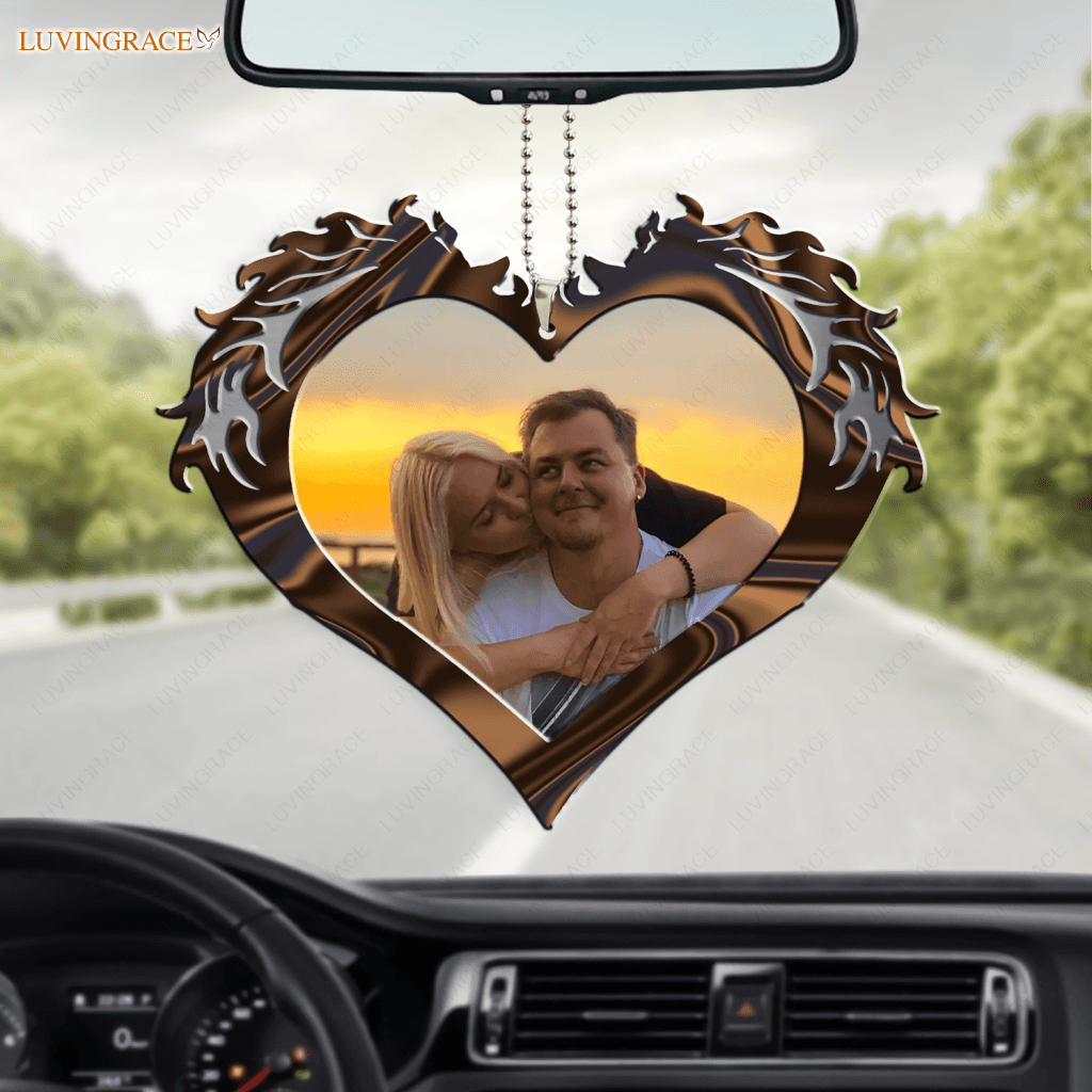 Heart Of Couple Horse God Blessed Personalized Two Sided Ornament