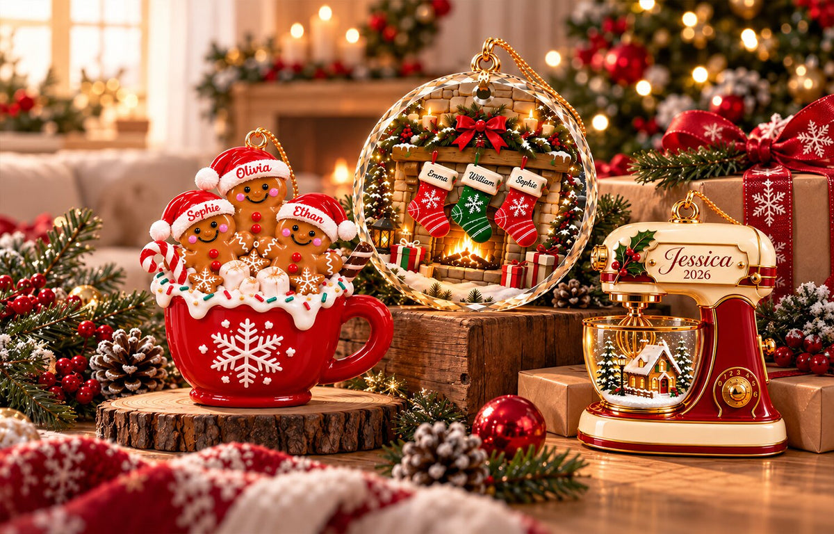 Personalized Christmas ornaments and gifts