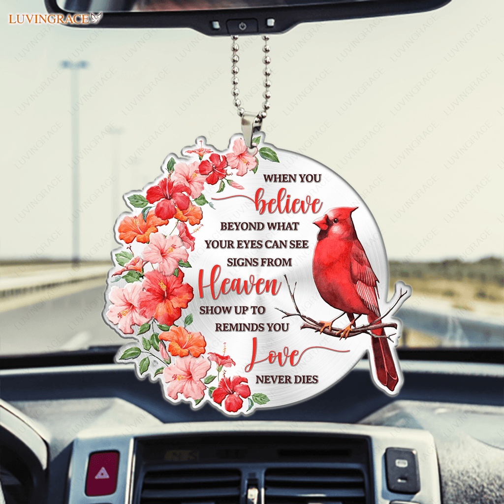 Hibiscus Cardinal When You Believe Ornament