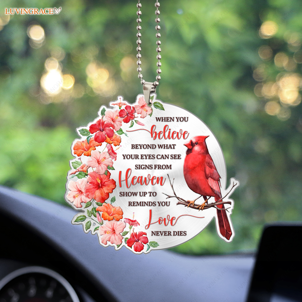 Hibiscus Cardinal When You Believe Ornament