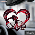 Hologram Couple Rings God Blessed Personalized Ornament