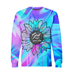 Hologram Flower God Says You Are Hoodie