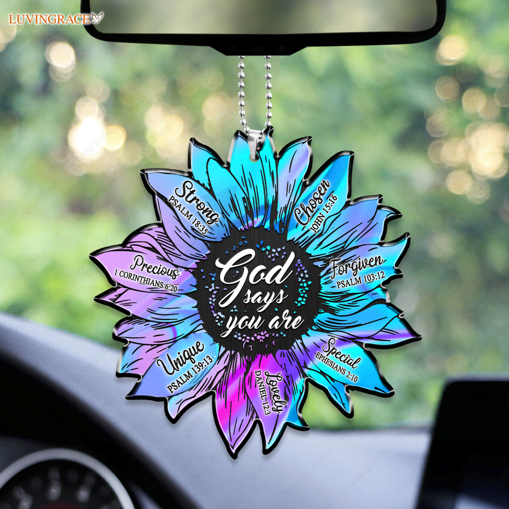 Hologram Flower God Says You Are Ornament