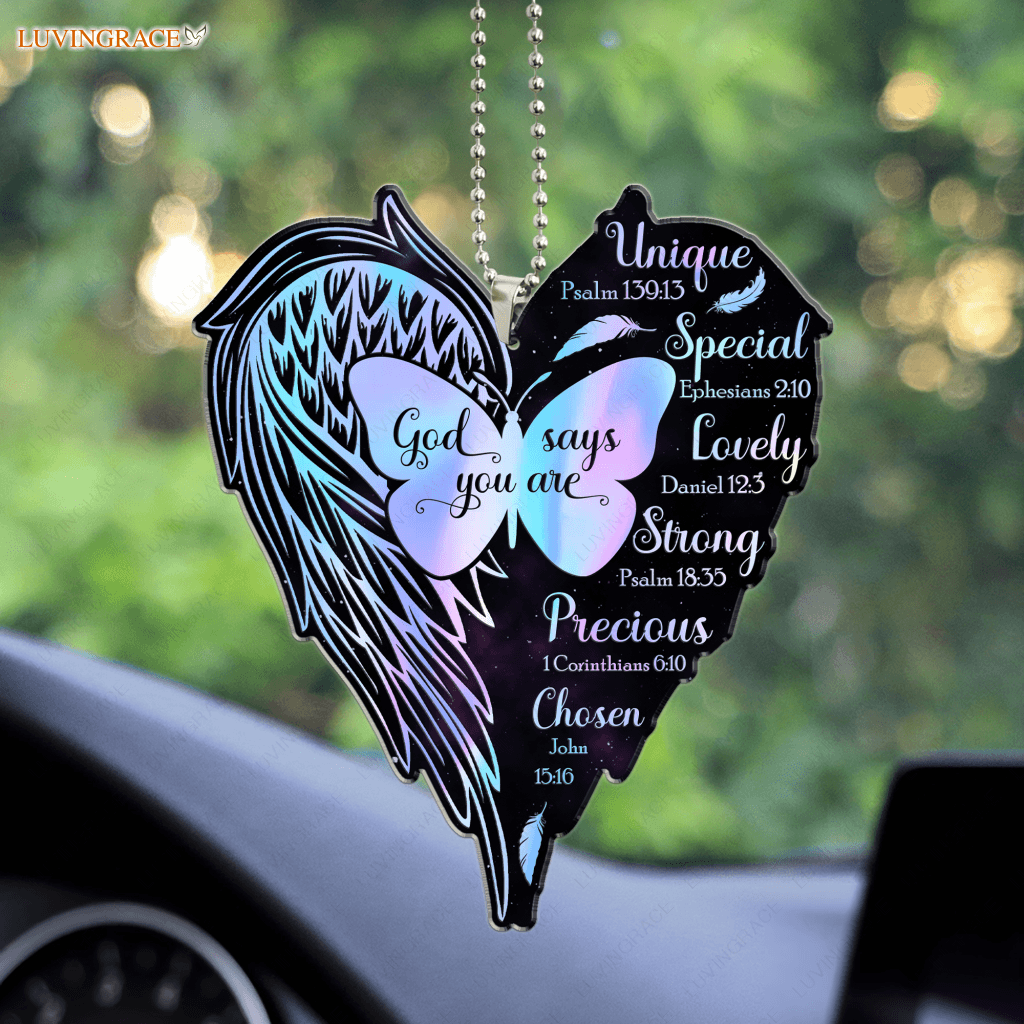 Hologram Wings God Says You Are Ornament