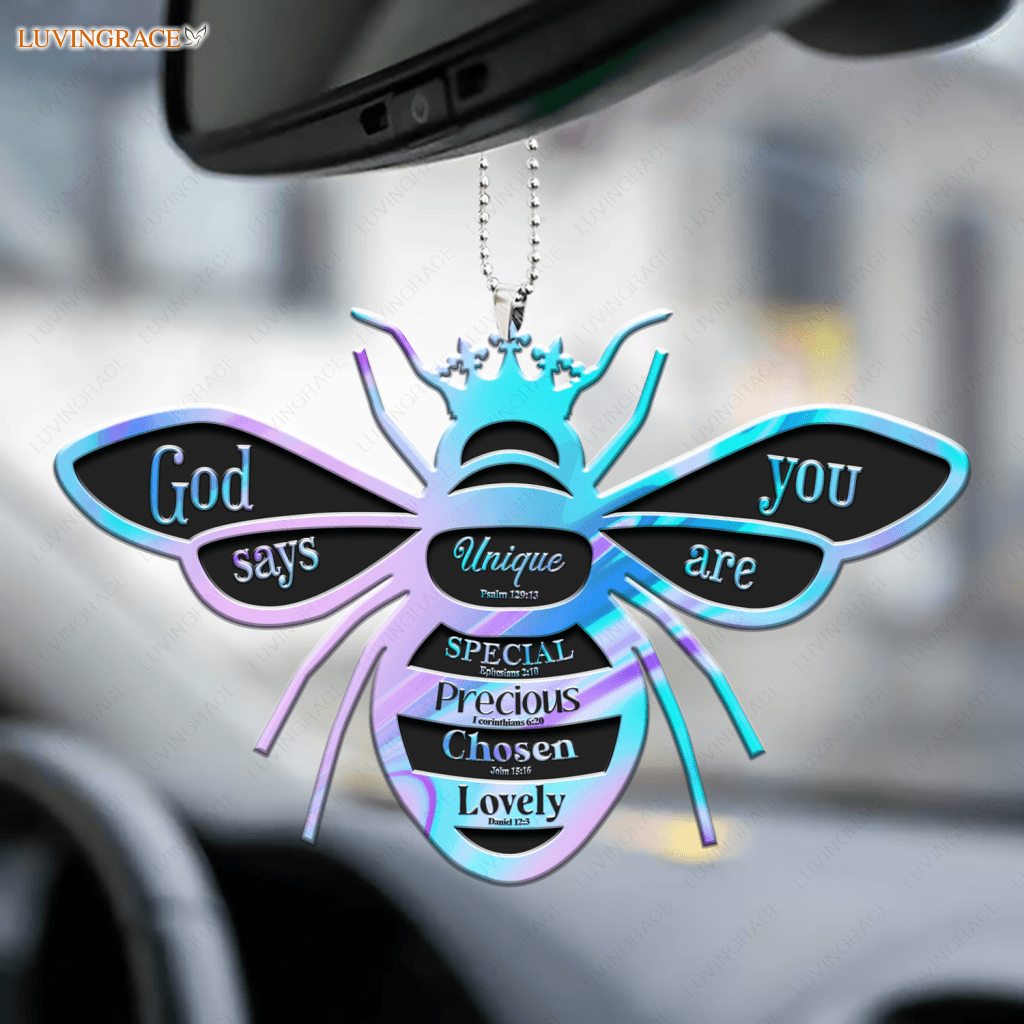 Holographic Queen Bee God Says You Are Ornament