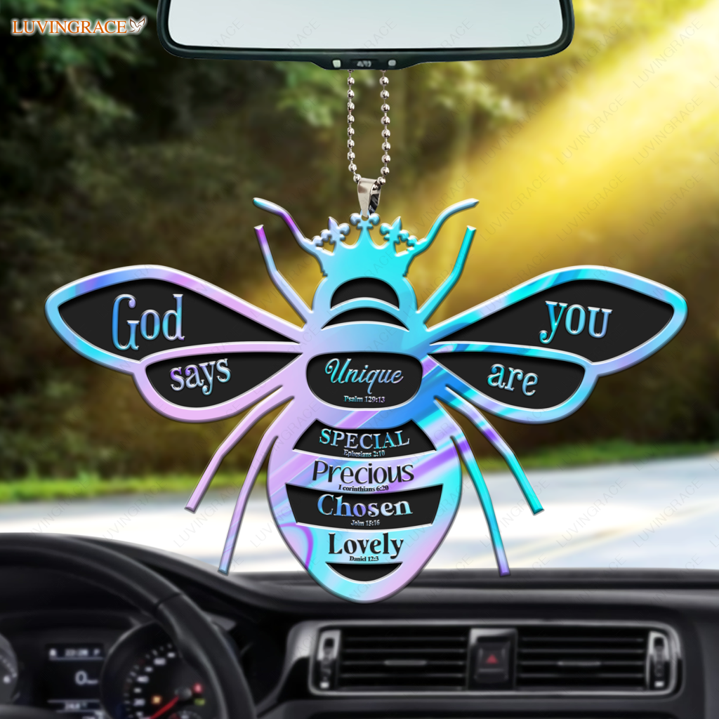 Holographic Queen Bee God Says You Are Ornament