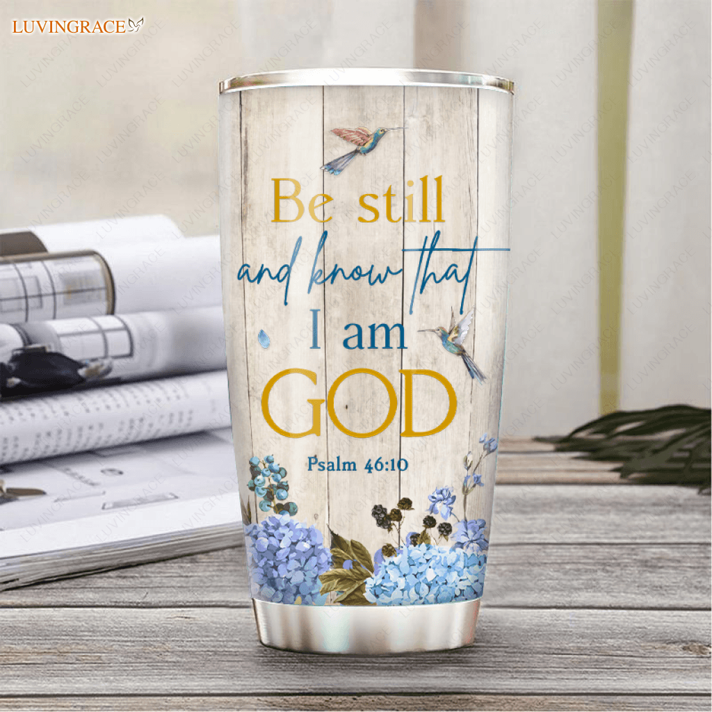 Hydrangea Be Still Personalized Tumbler Tumbler