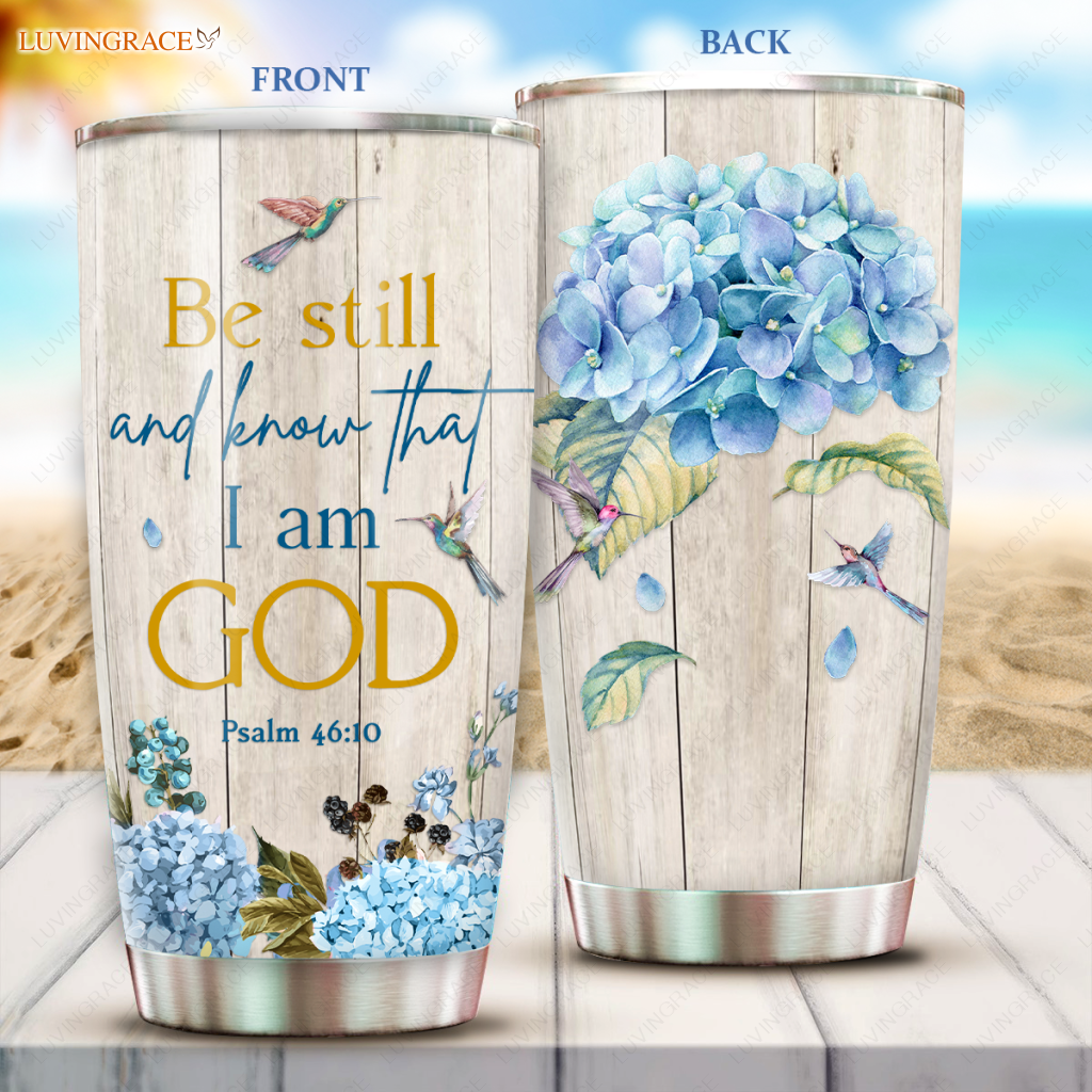Hydrangea Be Still Personalized Tumbler Tumbler