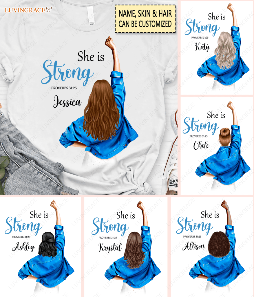 I Am Strong Personalized Tshirt Shirt