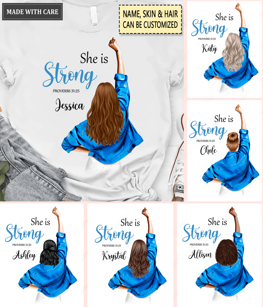 I Am Strong Personalized Tshirt