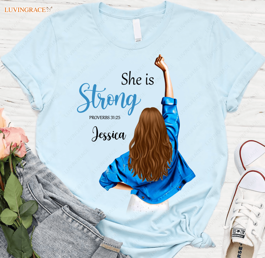 I Am Strong Personalized Tshirt Shirt