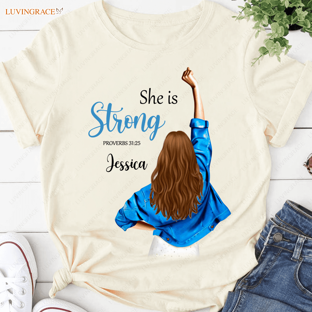 I Am Strong Personalized Tshirt Shirt