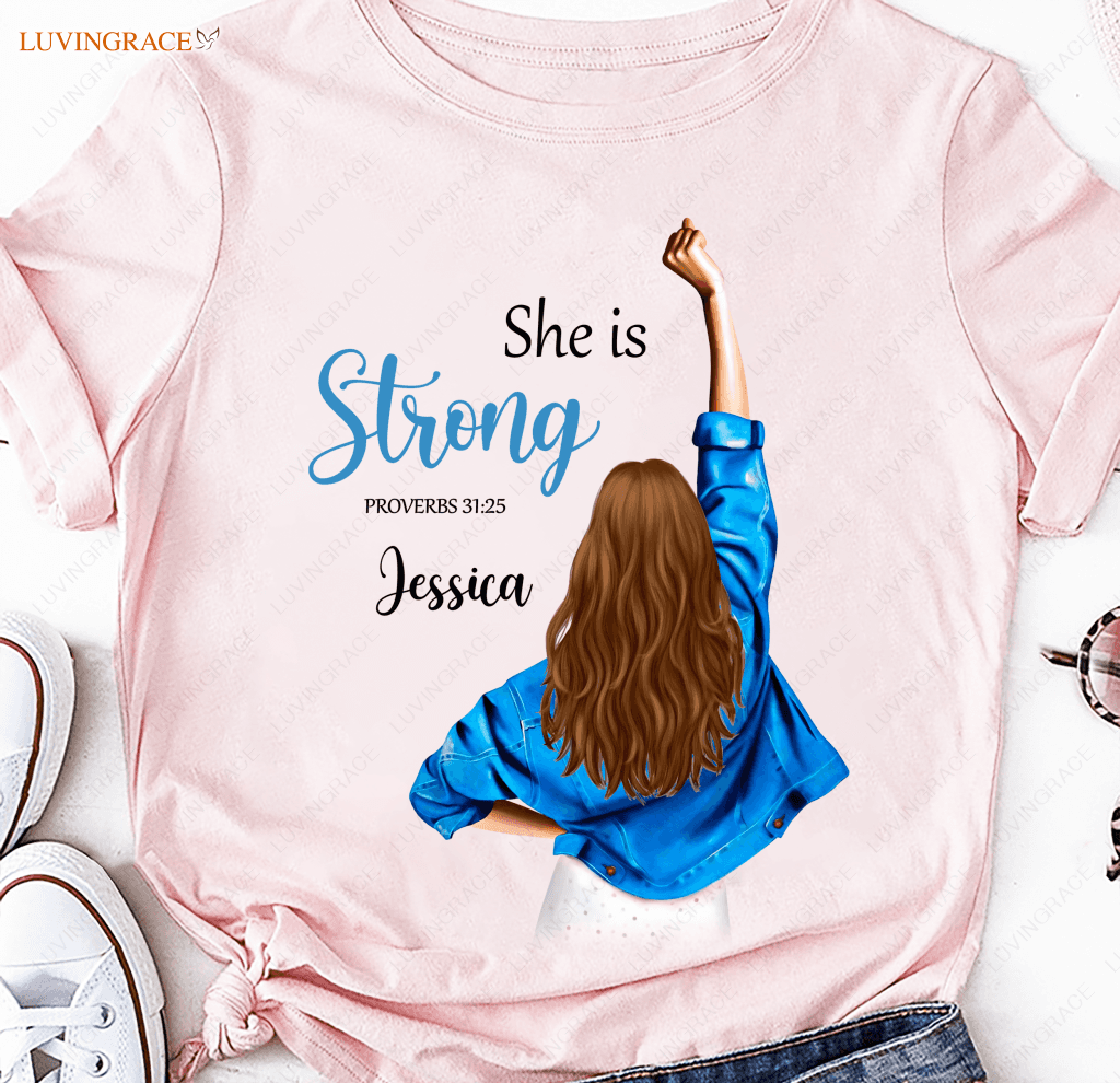 I Am Strong Personalized Tshirt Shirt