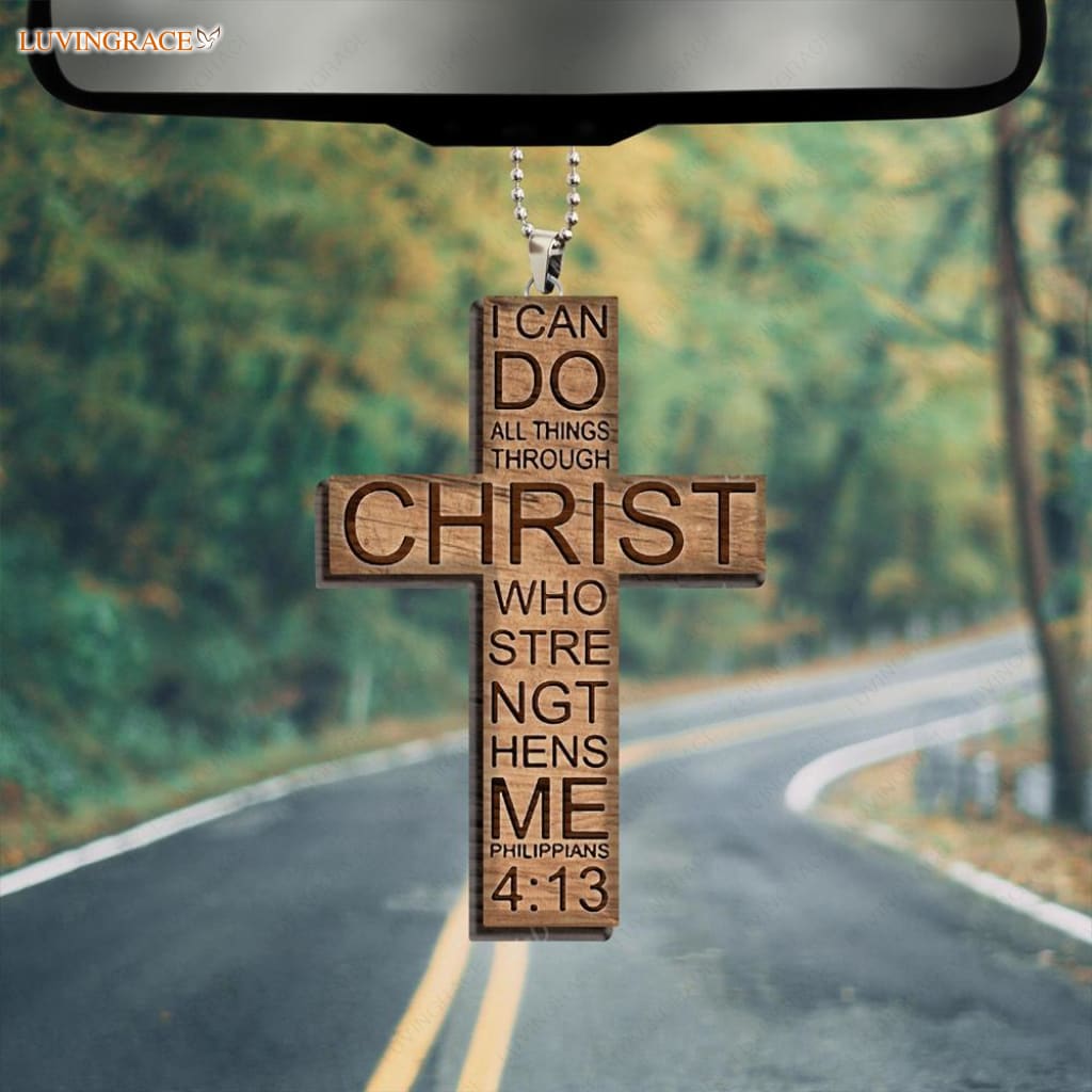 I Can Do All Things Through Christ Cross Ornament