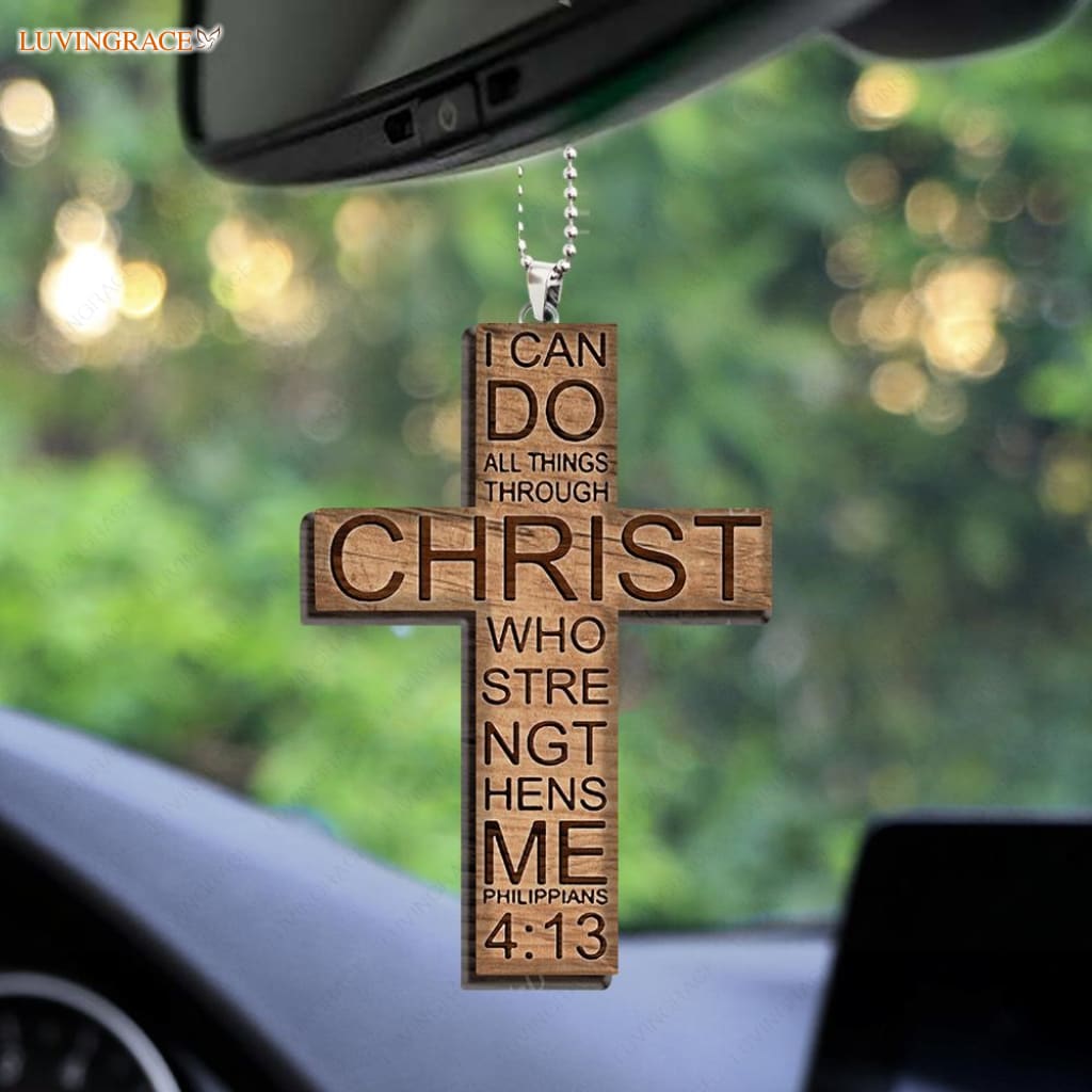 I Can Do All Things Through Christ Cross Ornament