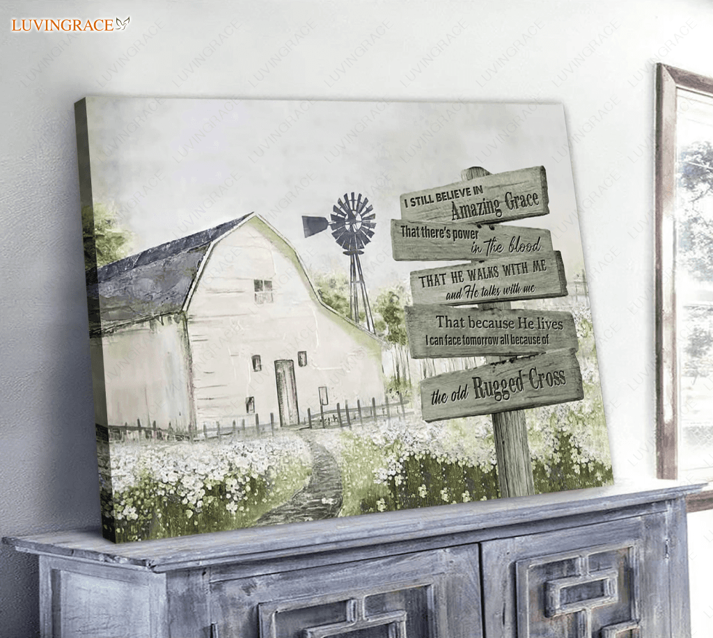 I Can Face Tomorrow Farm House Vintage Wall Art