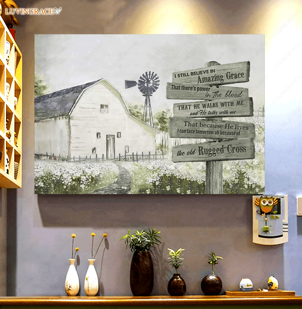 I Can Face Tomorrow Farm House Vintage Wall Art