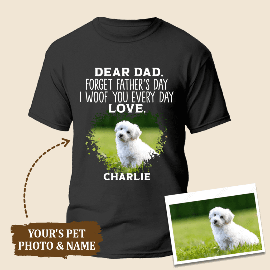 I Woof You Personalized Custom Unisex T-Shirt