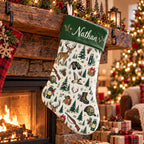 Personalized Hunting Christmas Stocking – Custom Name Deer & Duck Hunter Gift