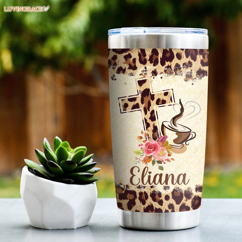 Jesus And Coffee Kind Of Girl Personalized Tumbler