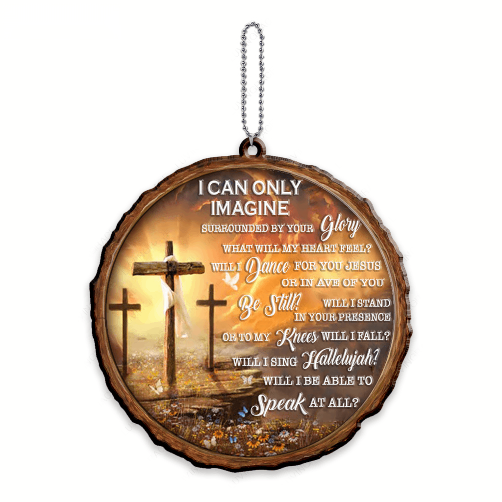 Jesus Cross I Can Only Imagine Ornaments