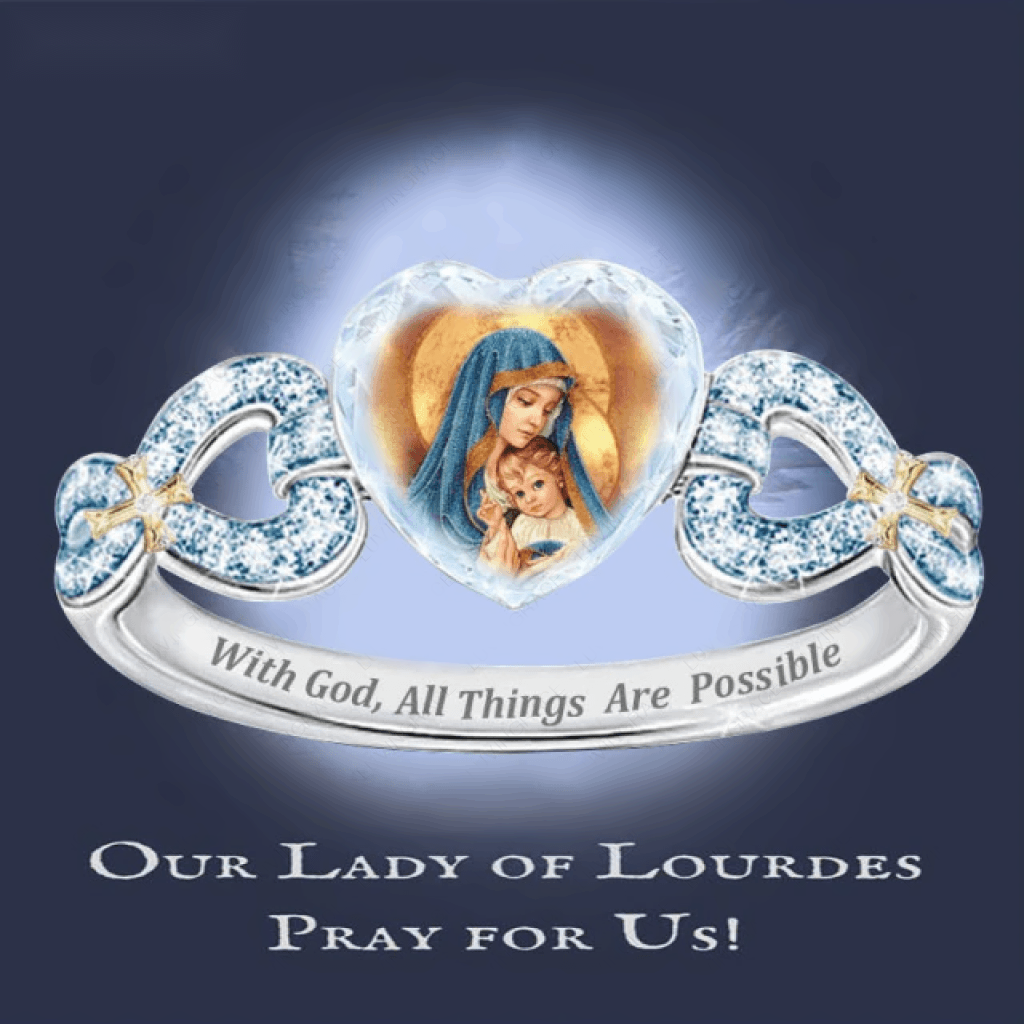 Jesus Ring With Catholic Portrait Pictures