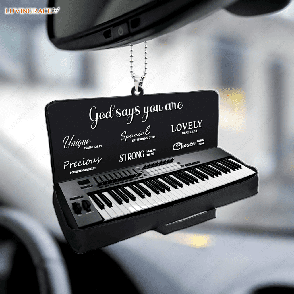 Keyboard Piano God Says You Are Ornament