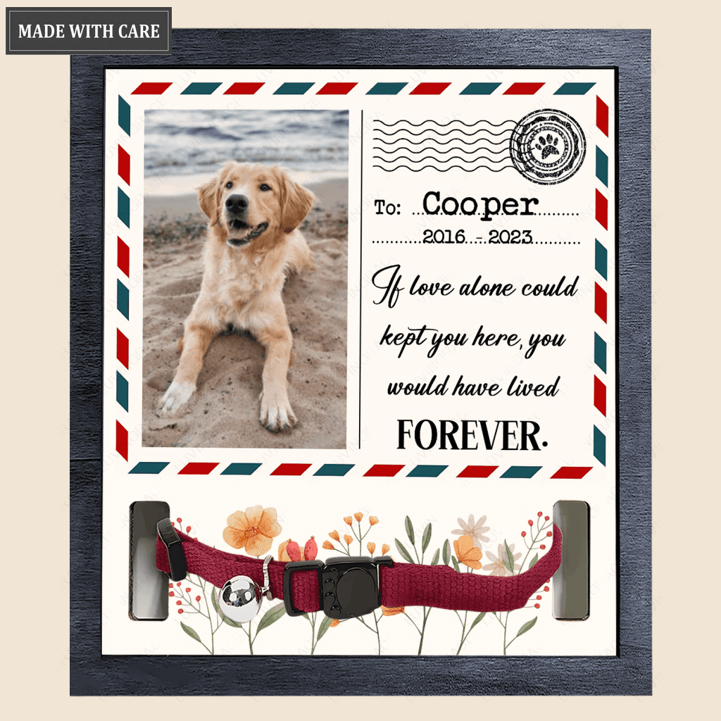 Letter To Pet If Love Could Kept You Here - Personalized Custom Pet Memorial Sign