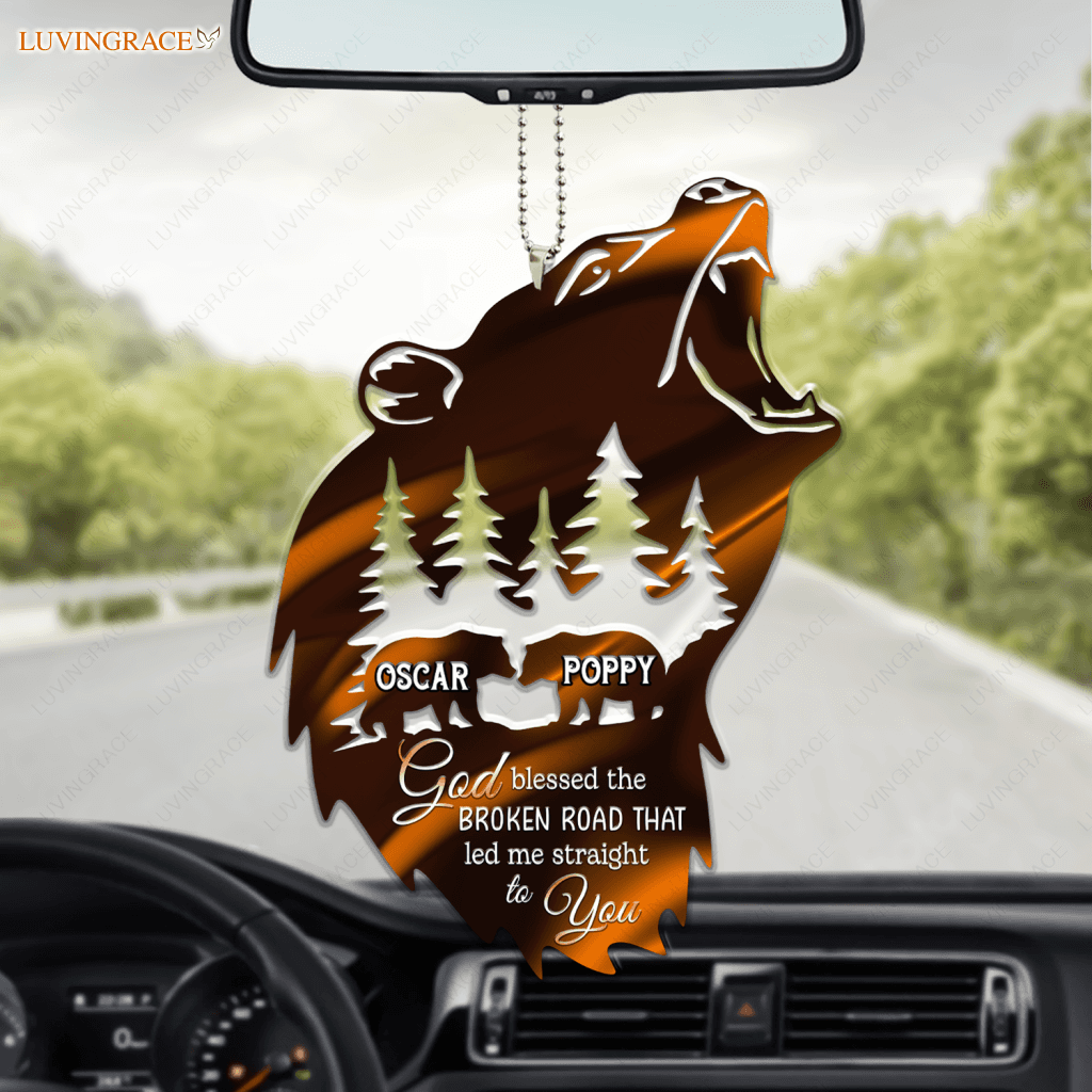 Life Of Bear Couple God Blessed Personalized Ornament