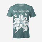 Lily Flower God Says You Are Hoodie