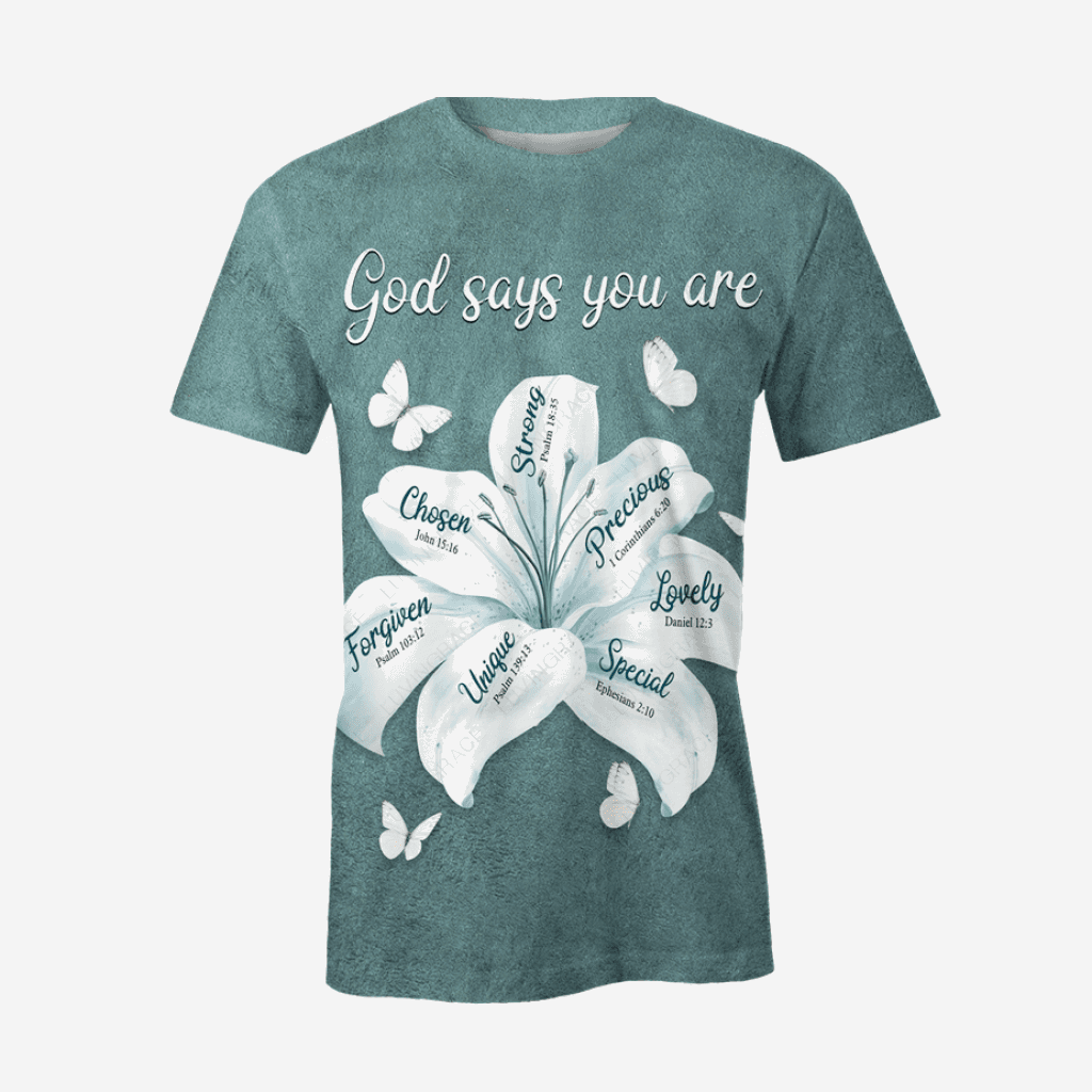 Lily Flower God Says You Are Hoodie