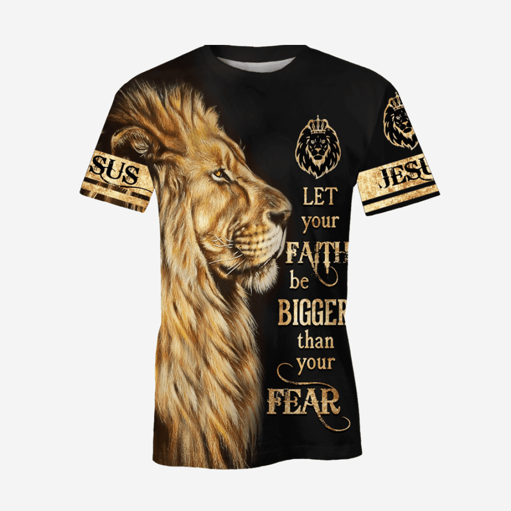 Lion Let Your Faith Be Bigger Than Your Fear Hoodie