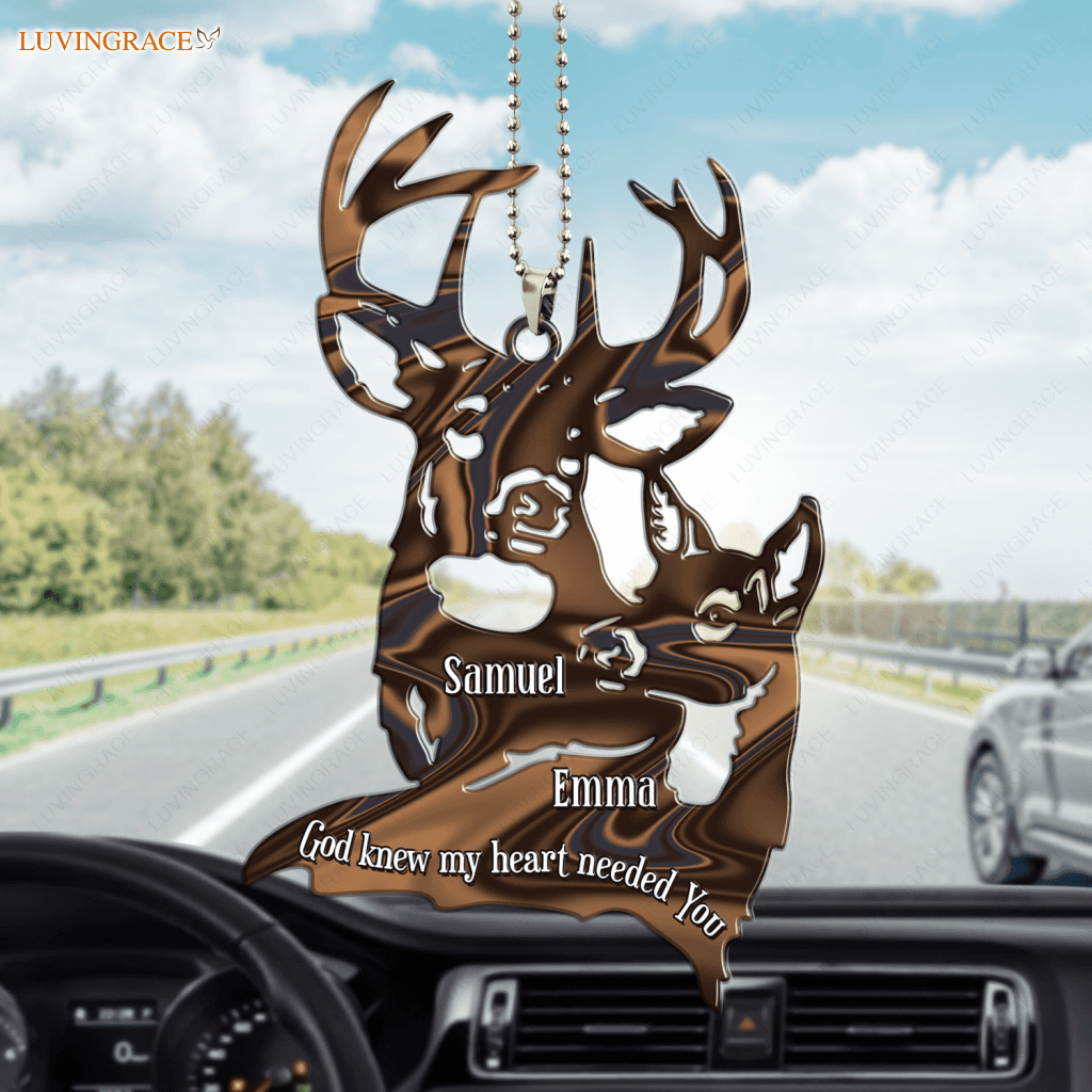 Love Of Buck And Doe God Knew Personalized Ornament