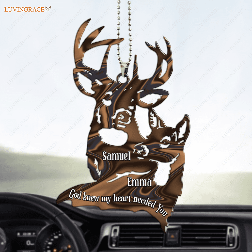Love Of Buck And Doe God Knew Personalized Ornament