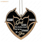 Lunvingrace M06 Horse Couple God Blessed Personalized Ornament