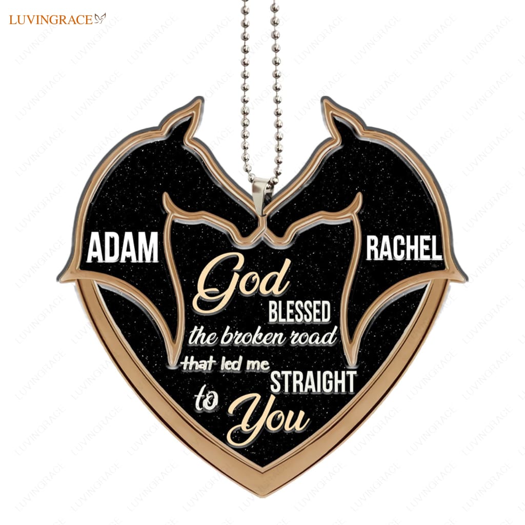 Lunvingrace M06 Horse Couple God Blessed Personalized Ornament