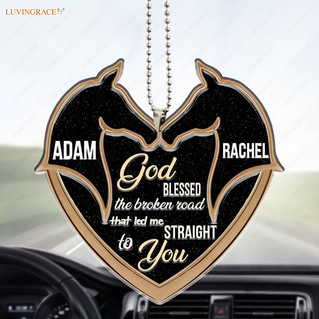 Lunvingrace M06 Horse Couple God Blessed Personalized Ornament