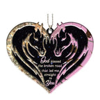 Lunvingrace M13 Horse Couple God Blessed Personalized Ornament