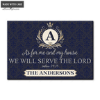 Luvingrace L01 Luxury Monogram Collection As For My House Personalized Doormat