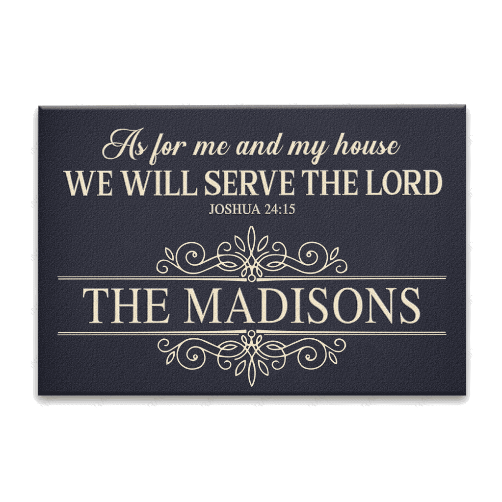 Luvingrace L105 Vintage Monogram Collection As For My House Personalized Doormat