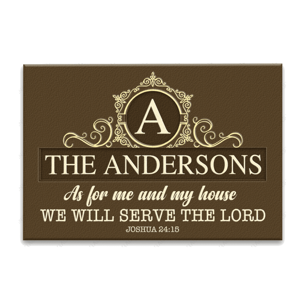 Luvingrace L108 Royal Monogram Collection As For My House Personalized Doormat