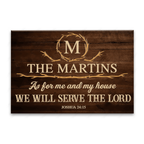 Luvingrace L129 Vintage Monogram Collection As For My House Personalized Doormat