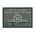 Luvingrace L133 Vintage Monogram Collection As For My House Personalized Doormat