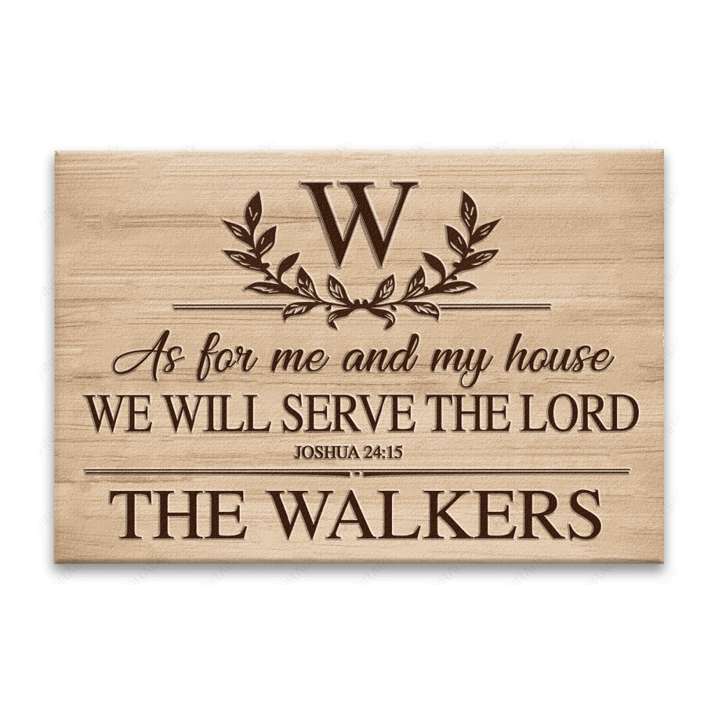 Luvingrace L148 Floral Monogram Collection As For My House Personalized Doormat