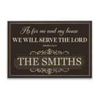 Luvingrace L170 Vintage Monogram Collection As For My House Personalized Doormat