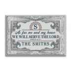 Printfamily L28 Monogram Collection As For My House Personalized Doormat