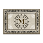 Luvingrace L29 Monogram The First Letter of Family Name Personalized Doormat