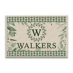 Luvingrace L32 Monogram Collection Family Name Personalized Doormat