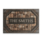 Luvingrace L39 Monogram Collection Family Name Personalized Doormat