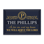 Printfamily L41 Monogram Collection As For My House Personalized Doormat